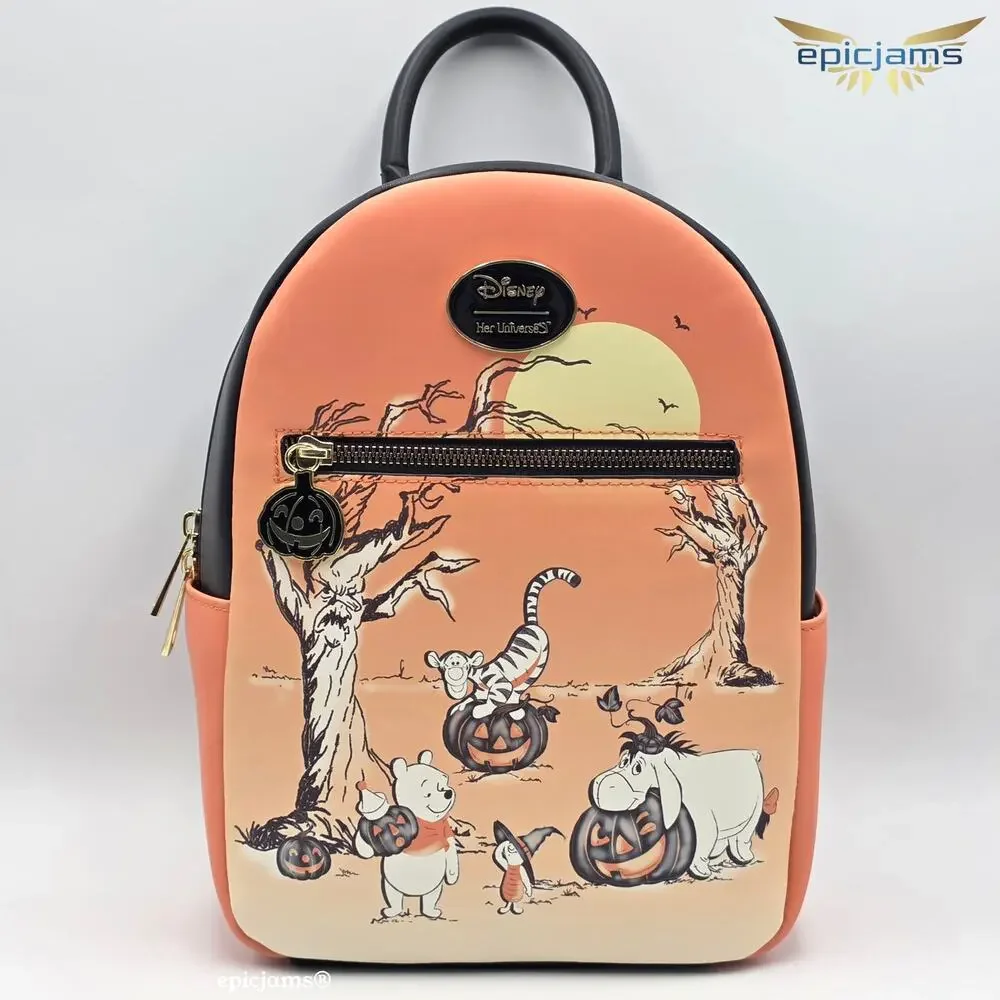 Disney Winnie The Pooh Halloween Mini Backpack New